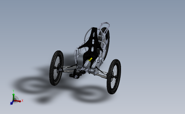 脚踏三轮车模型