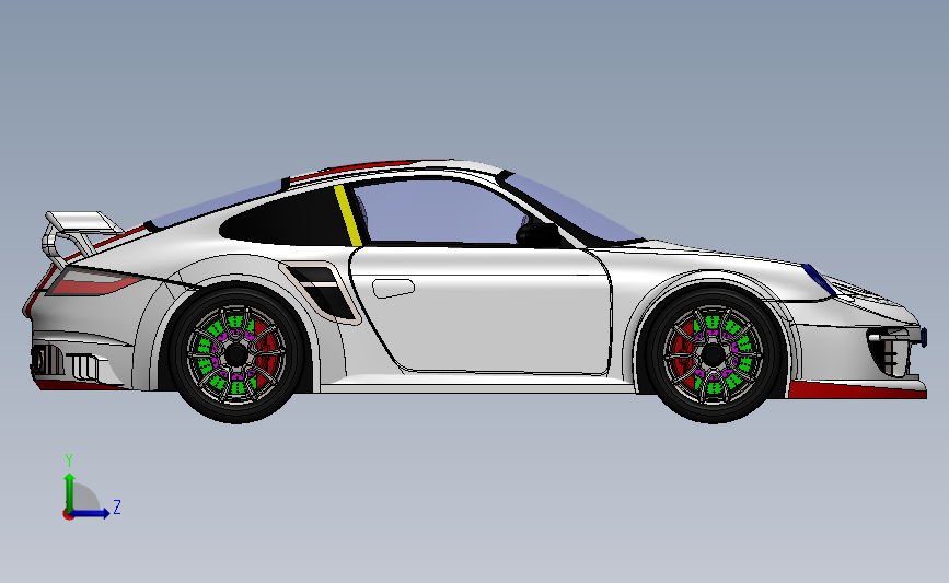 跑车模型-保时捷 911 GT2