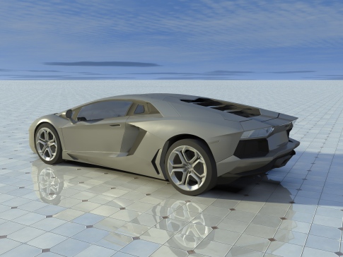汽车模型-兰博基尼 aventador