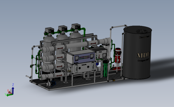水净化系统（管道设施）设计模型