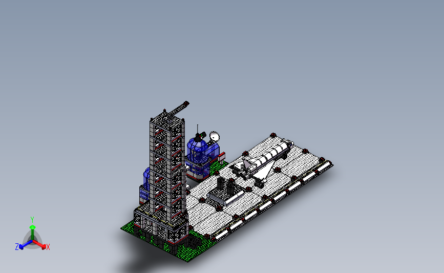 玩具-航天飞机与火箭整体