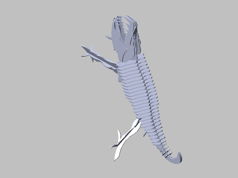 3D模型鳄鱼
