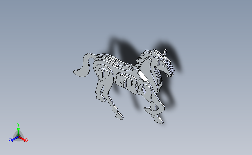 3D模型马