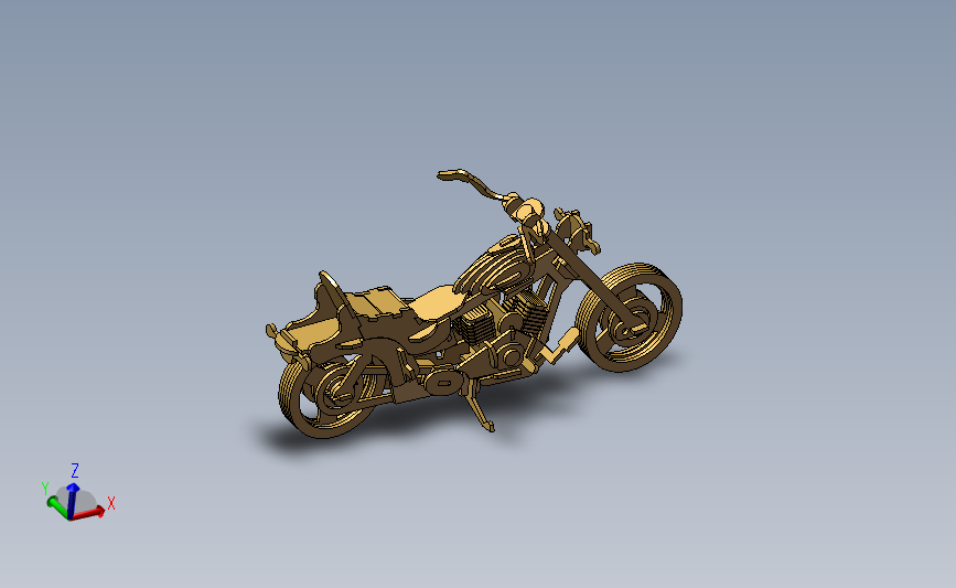 3D模型摩托车