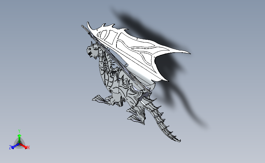 3D模型西方龙