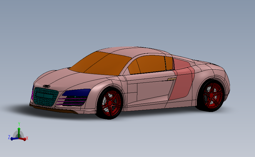 汽车模型奥迪 R8