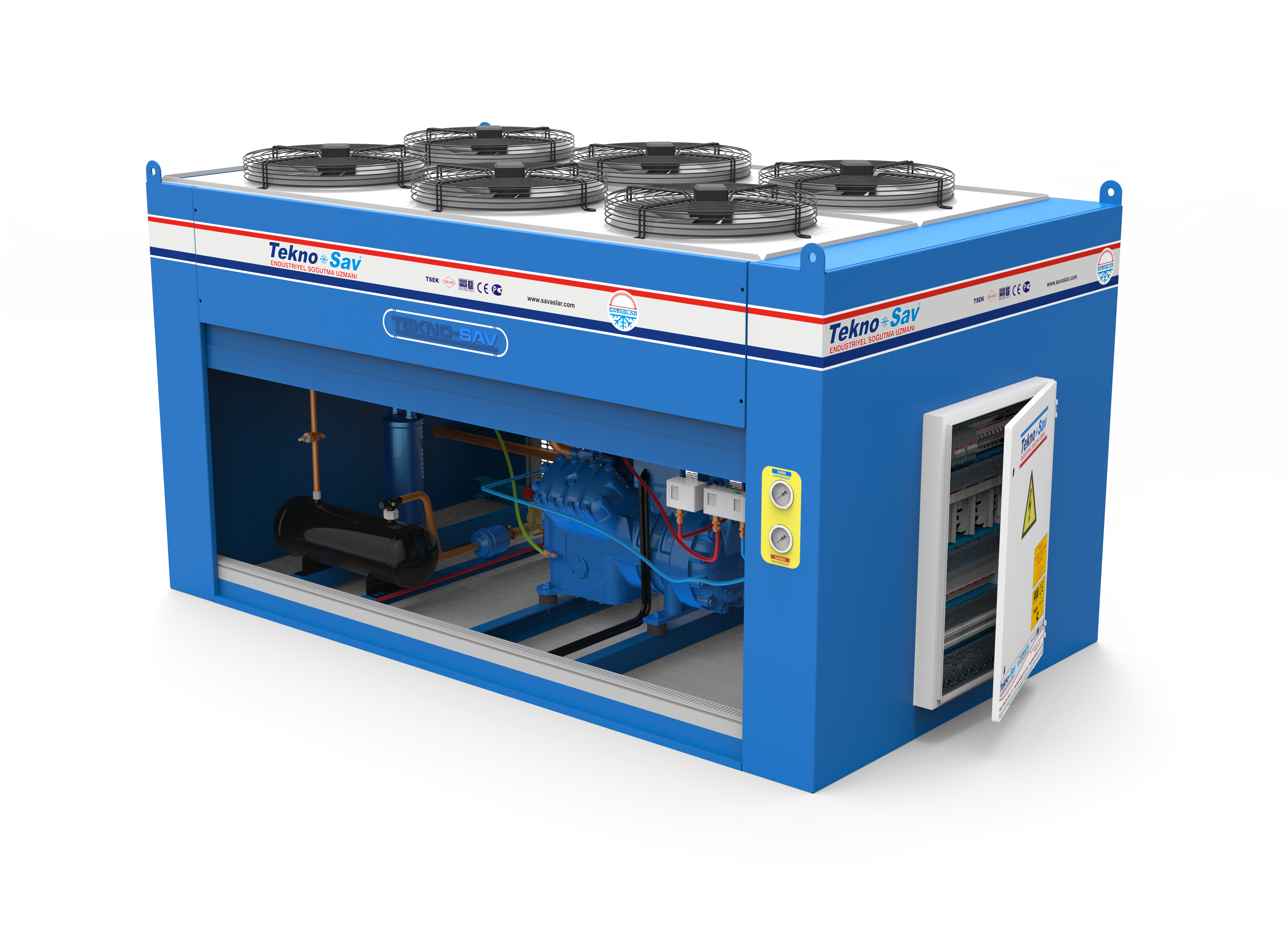 工业冷库机组3D数模图纸 Solidworks设计