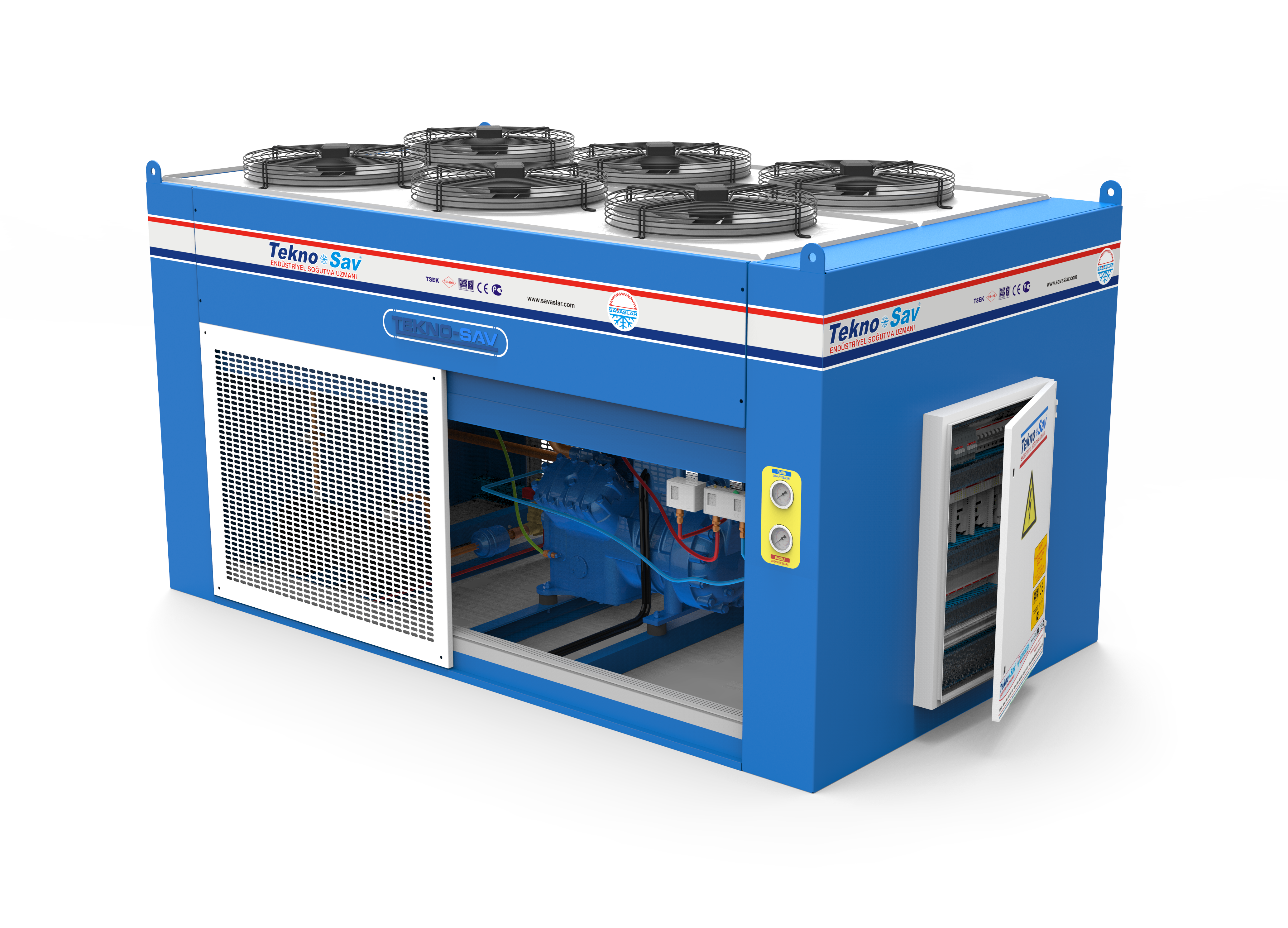 工业冷库机组3D数模图纸 Solidworks设计