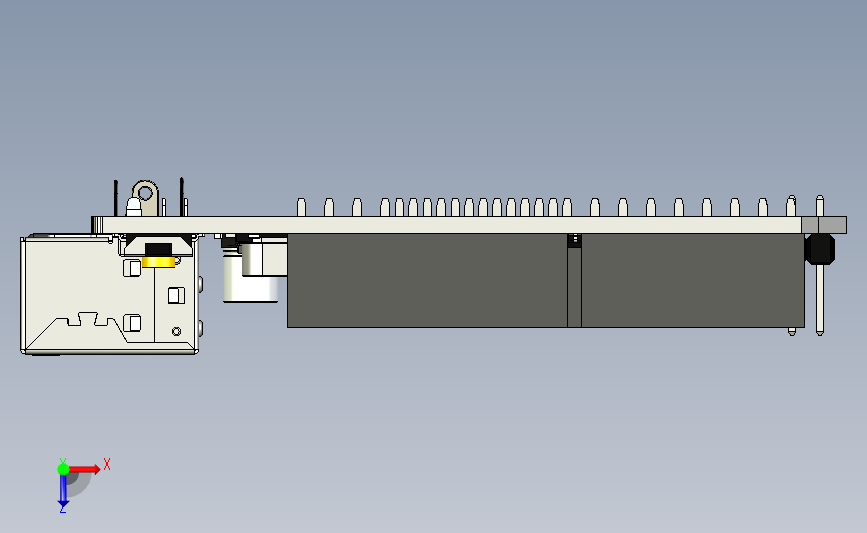 Arduino UNO Rev.3 (CH340) 控制器电路板3D图纸 STP f3d格式 俯视图