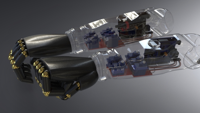 bionic-arm-prosthesis仿生手臂假肢3D图纸 x_t格式