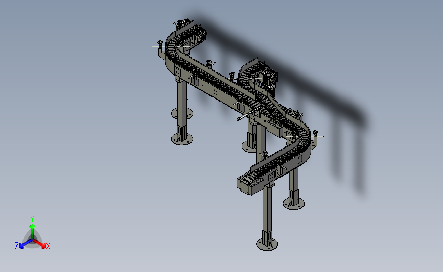 Conveyor 408 S型输送机3d数模图纸 Step格式 Step 模型图纸下载 懒石网