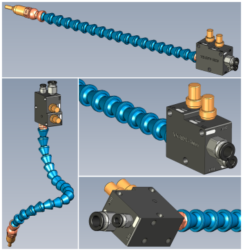 coolant-system塑料冷却管3D数模图纸 STP格式
