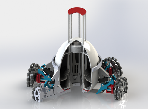 core-eye麦克纳姆轮钻探机器人3D数模图纸 Solidworks设计 附STEP