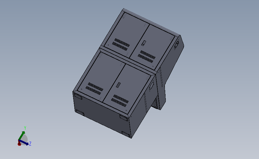 CY-CZT002XR001操作台钣金结构3D图纸 Solidworks设计