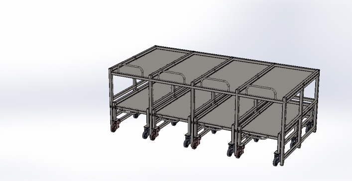 DIE STORAGE RACK模具存放架3D数模图纸 STEP格式