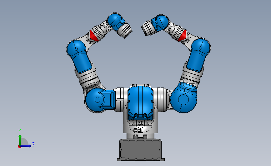 Dual Arm Robots双臂机器人3d数模图纸 Solidworks设计 附stp Solidworks 2020 模型图纸下载 懒石网