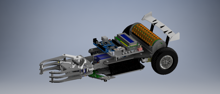 Line Follower With Transporter跟随小车3D图纸 STP格式