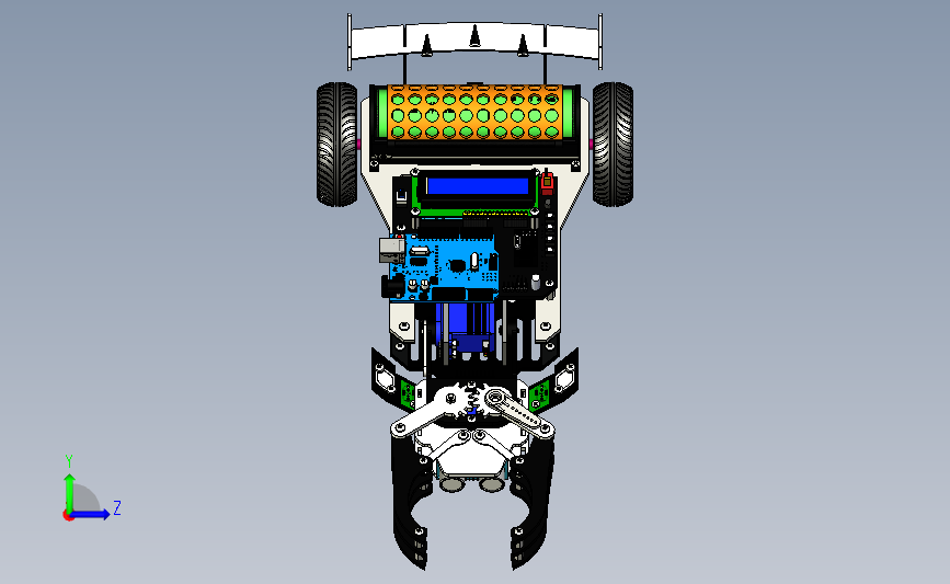 Line Follower With Transporter跟随小车3D图纸 STP格式_STEP_模型图纸下载 – 懒石网