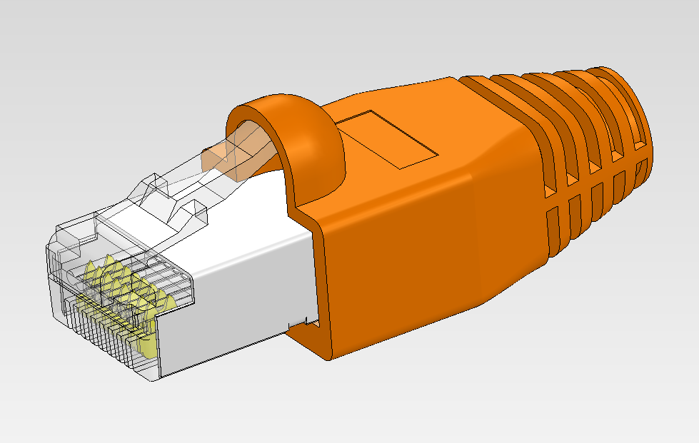 RJ45 屏蔽插头