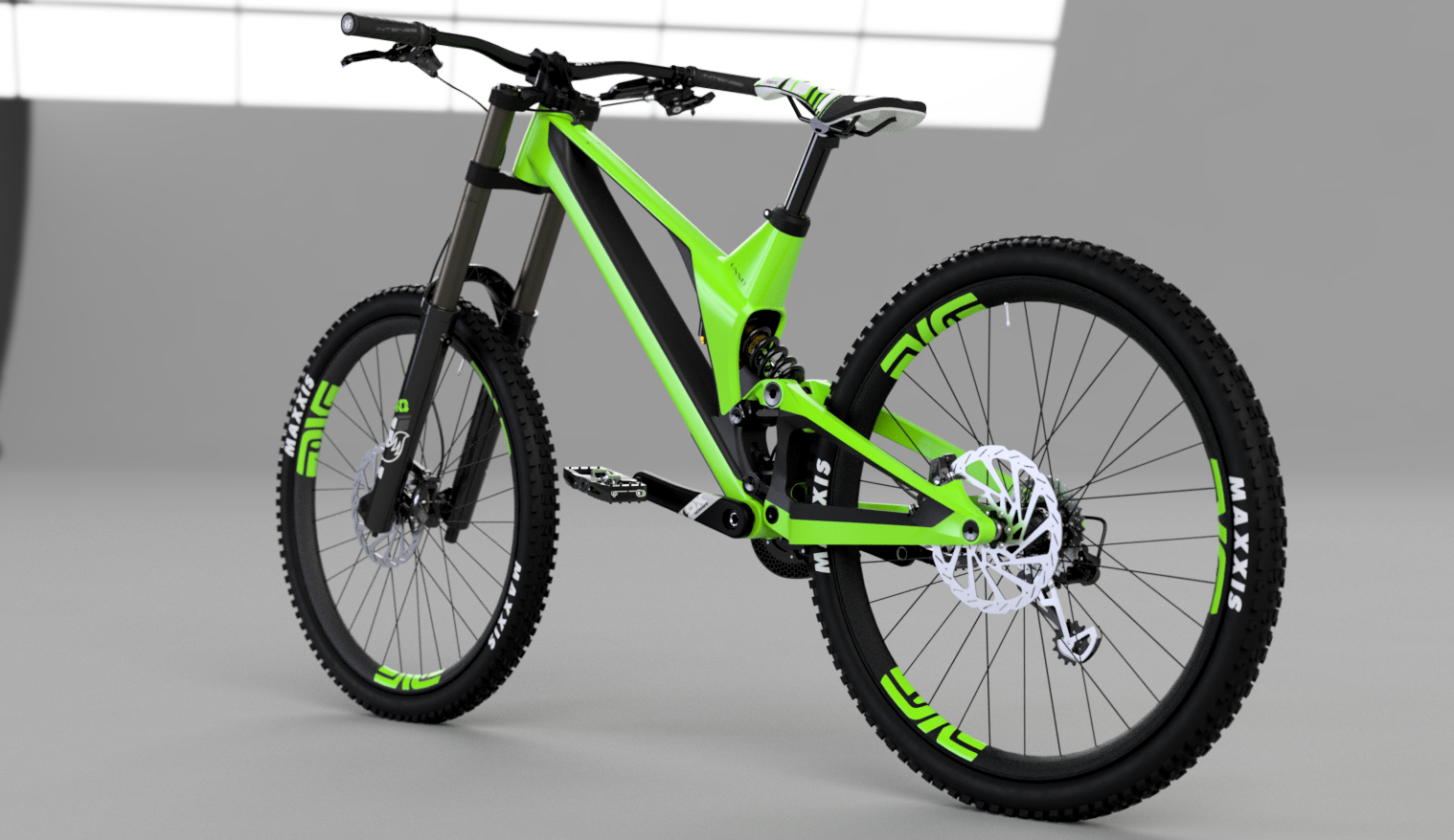 Unno Ever 超轻 200 毫米碳纤维 DH 自行车