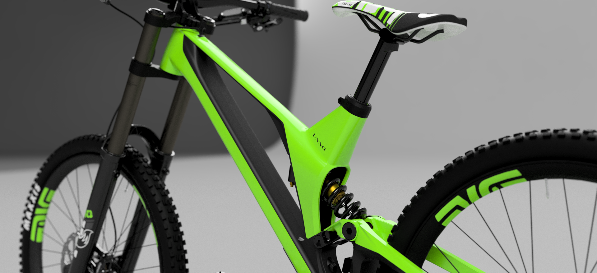 Unno Ever 超轻 200 毫米碳纤维 DH 自行车