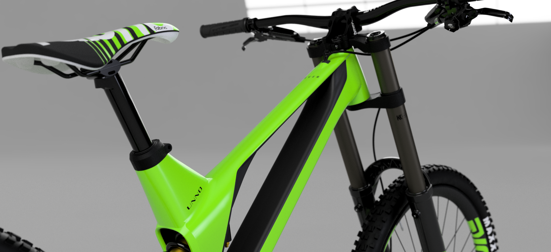 Unno Ever 超轻 200 毫米碳纤维 DH 自行车