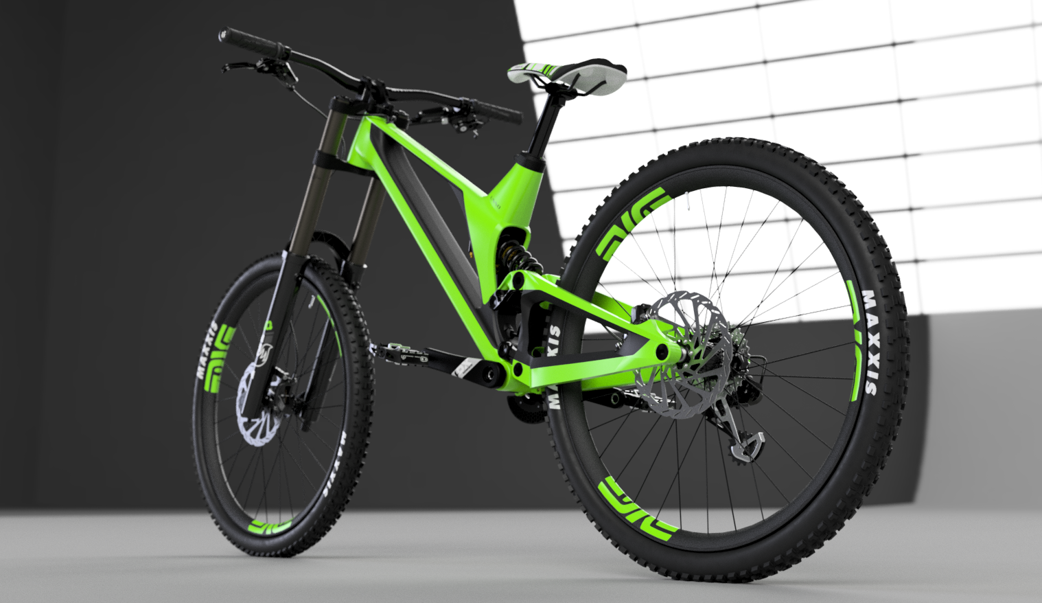 Unno Ever 超轻 200 毫米碳纤维 DH 自行车