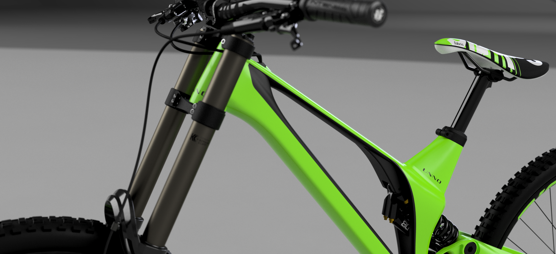 Unno Ever 超轻 200 毫米碳纤维 DH 自行车