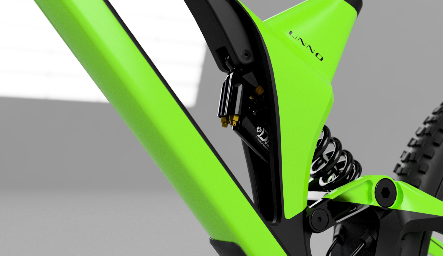 Unno Ever 超轻 200 毫米碳纤维 DH 自行车