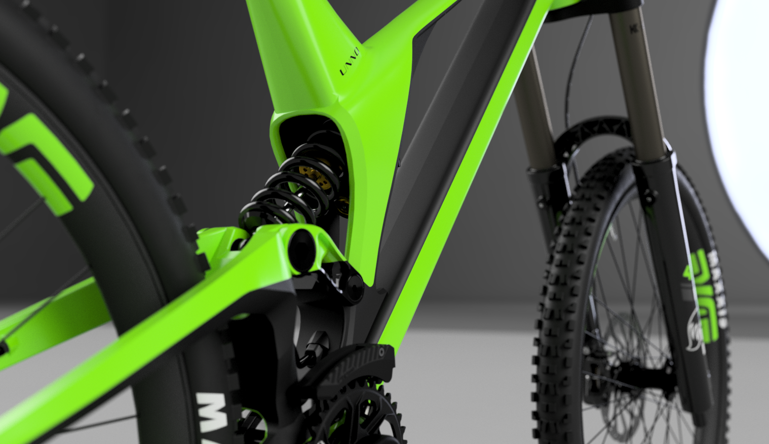 Unno Ever 超轻 200 毫米碳纤维 DH 自行车