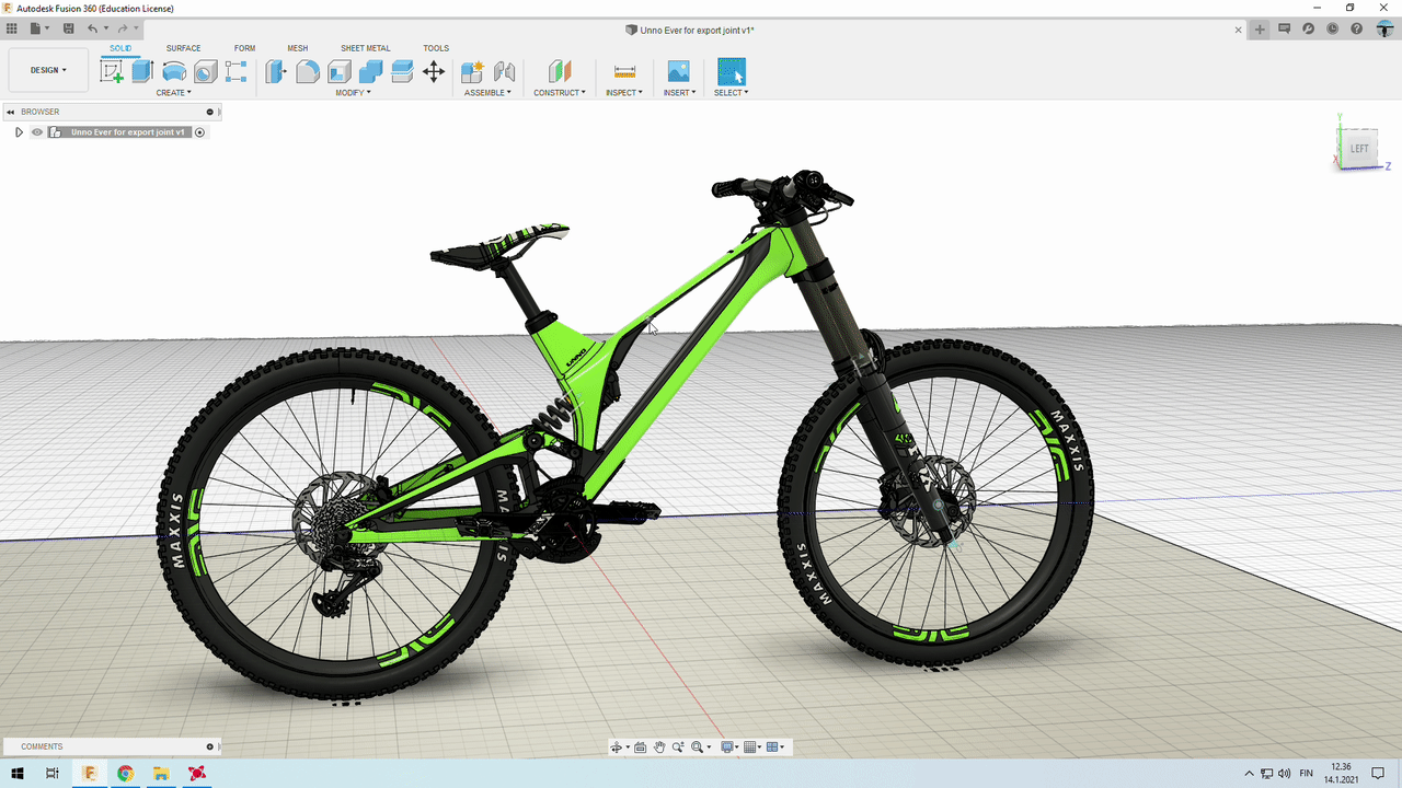 Unno Ever 超轻 200 毫米碳纤维 DH 自行车