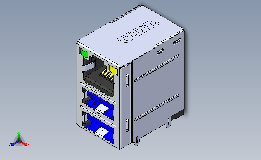 USB 3 型 A x2 + RJ45