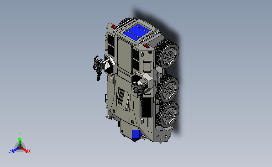 USC APC装甲车玩具模型3D图纸 STP格式