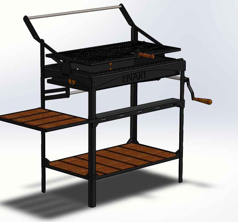 半自动烧烤架三维模型