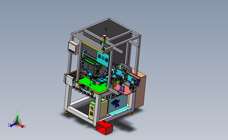 齿轮轴激光焊接机3D模型 Solidworks设计