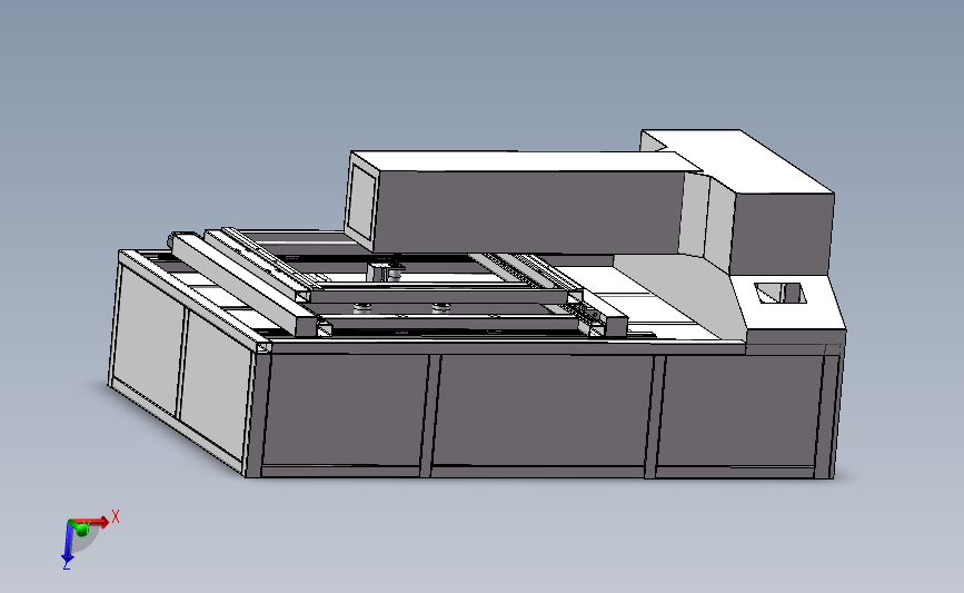 刀模激光切割机3D模型图纸 Solidworks设计