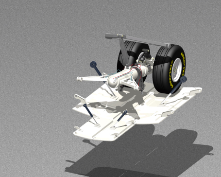 飞机起落架收放机构3D模型 Solidworks设计 附STP格式