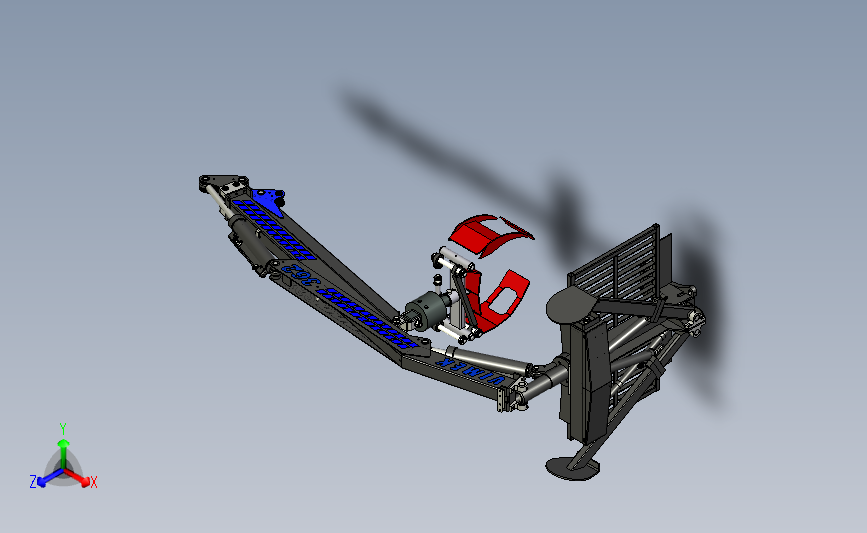 非常完整的原木运输车(含机械手臂)3D模型图纸 Inventor设计