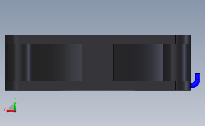 风扇 50x50mm 背面视图