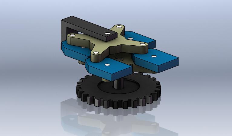 平行四杆推料机构