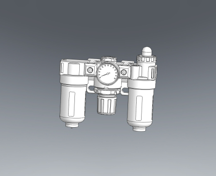 气力可三联件空气调理设备3D模型