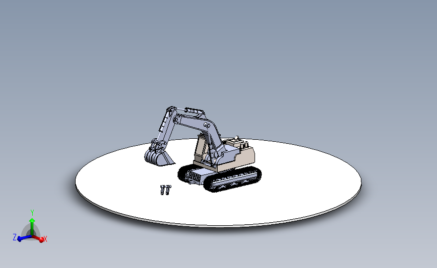 挖土机3D模型包含运动仿真