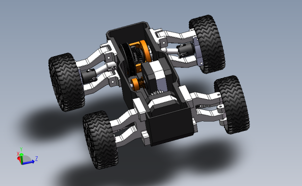 越野型3D打印小车