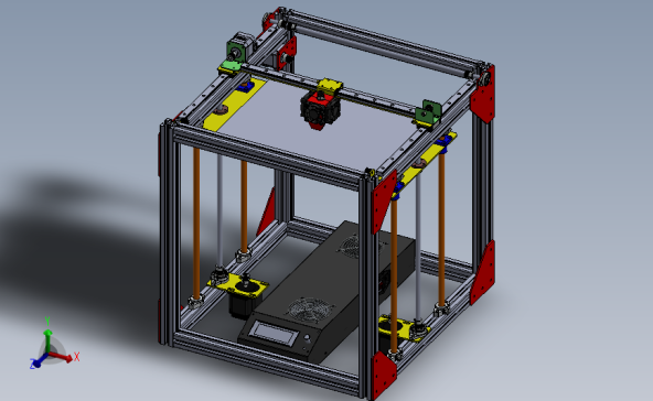 3D打印机模型sw