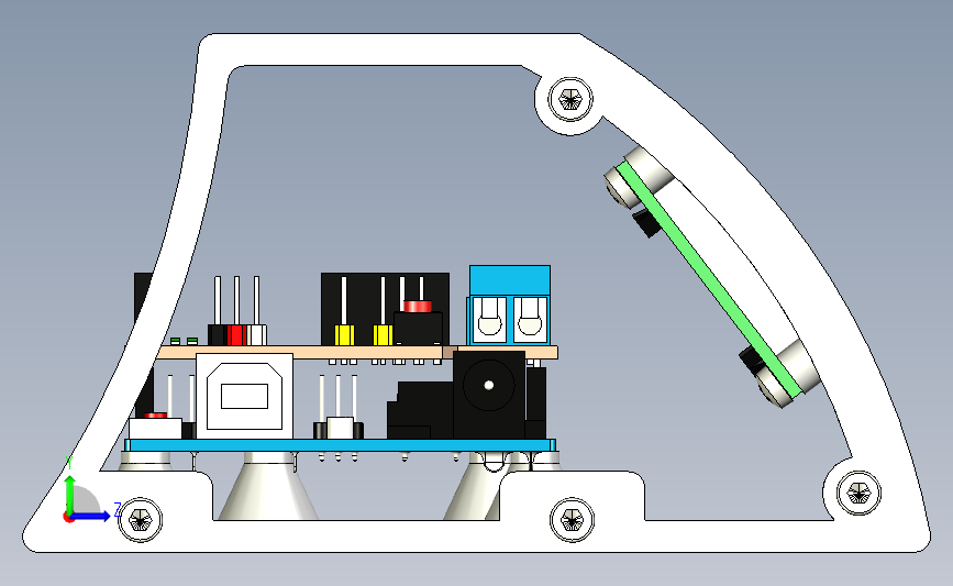 Arduino V8比色计 左侧视图