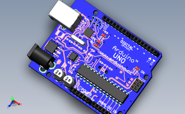 Arduino UNO 电路板模型