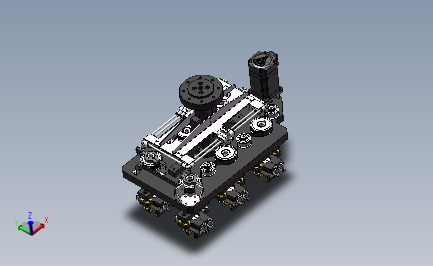 机器人末轴气动手爪3D数模图纸 Solidworks设计 附x_t
