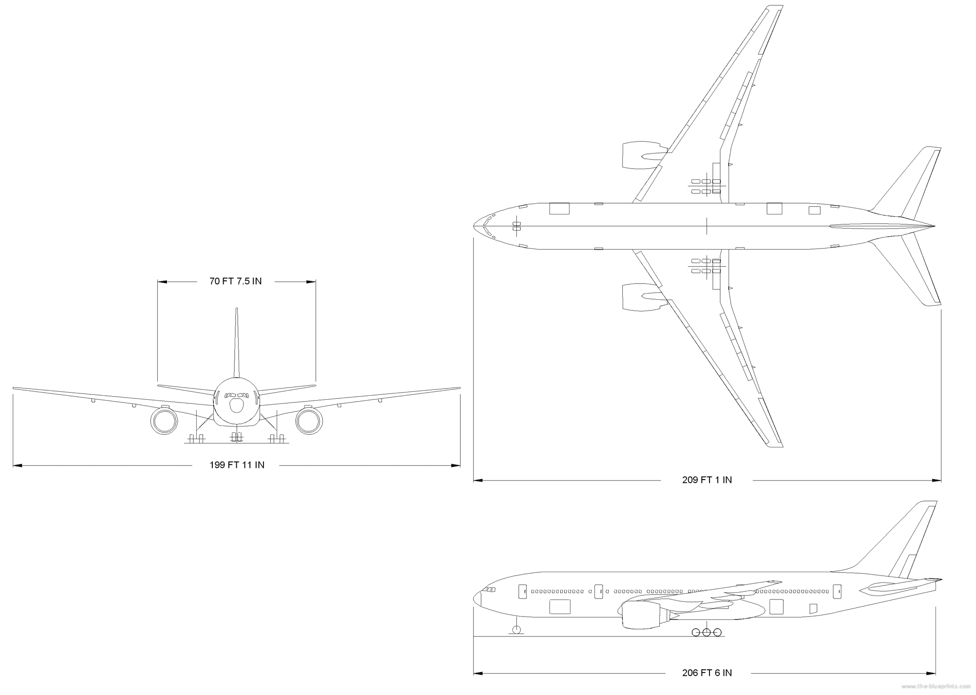 波音 777-200飞机模型