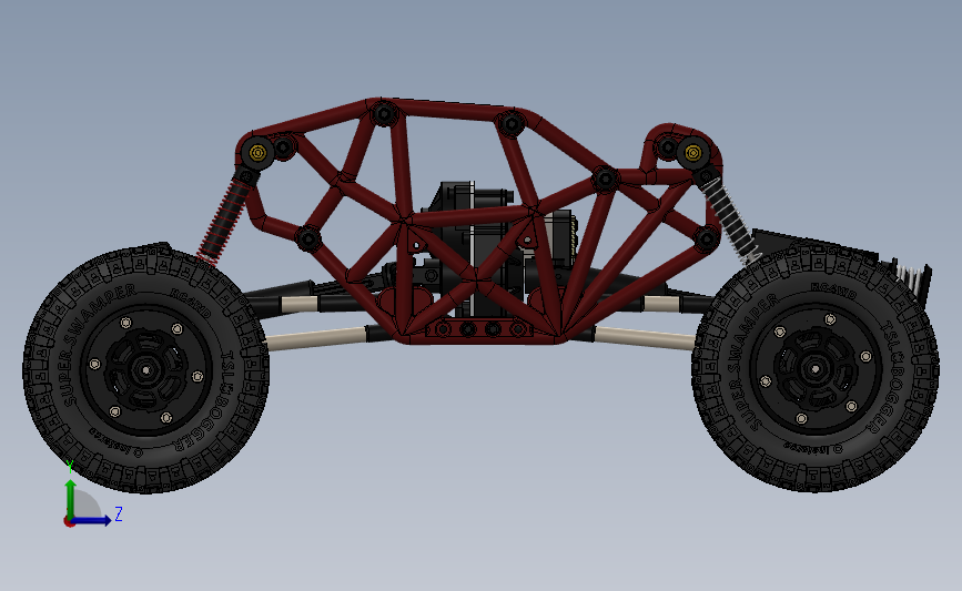 超级攀岩大脚车R1 Micro Rock Crawler_SOLIDWORKS 2014_模型图纸下载 – 懒石网