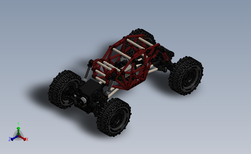 超级攀岩大脚车R1 Micro Rock Crawler_SOLIDWORKS 2014_模型图纸下载 – 懒石网